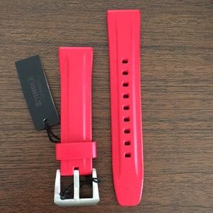 Shinola Red Rubber Strap 20mm